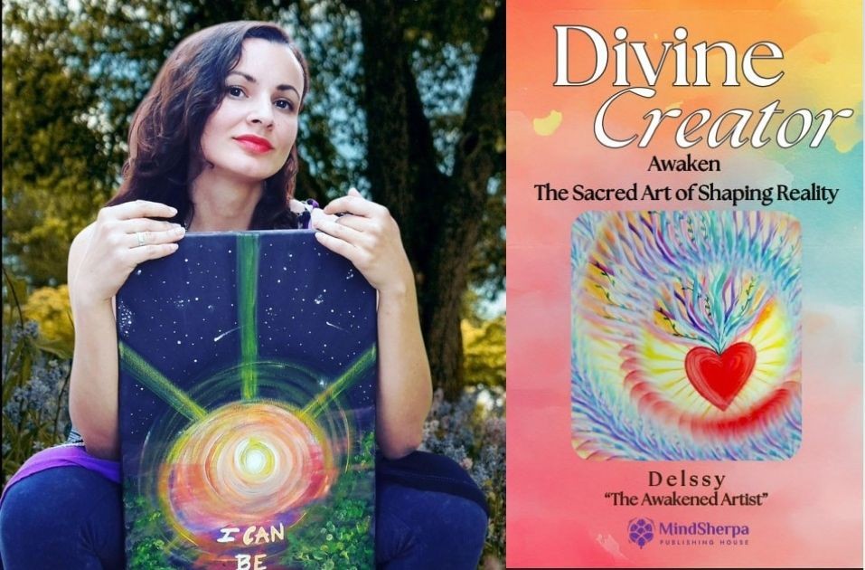 The Awakening Path at the Conscious Life Expo - Divine Creator Book Award by Delssy Cabrera - The Awakened Artist In Divine Creator: Awaken the Sacred Art of Shaping Reality, Delssy “The Awakened Artist” weaves personal story, spiritual insight, and creative guidance into a transformative call to remember your power as a conscious co-creator.